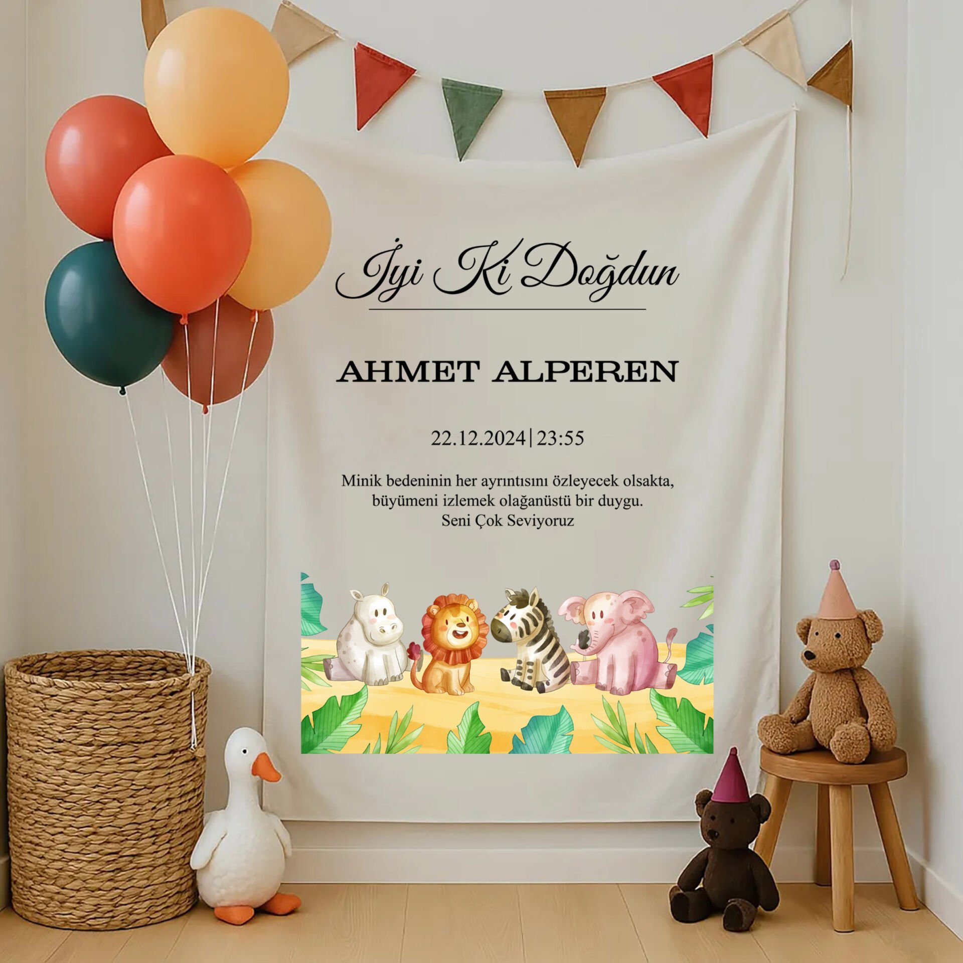Doğum Günü Duvar Örtüsü
