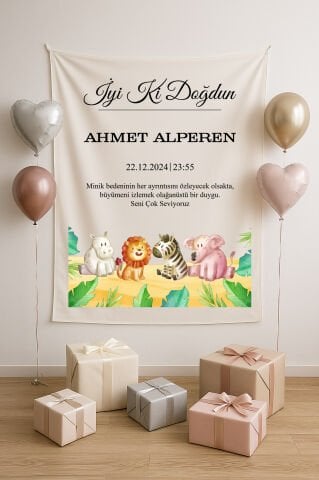 Doğum Günü Duvar Örtüsü