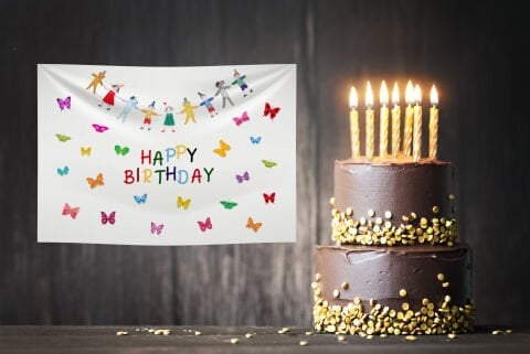 Doğum Günü Duvar Örtüsü