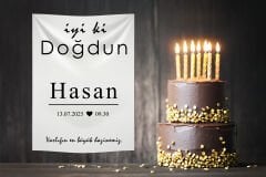 Doğum Günü Duvar Örtüsü 70 x 100