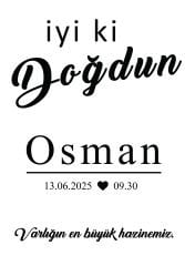 Doğum Günü Duvar Örtüsü 70 x 100