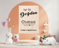 Doğum Günü Duvar Örtüsü 70 x 100