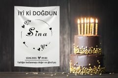 Doğum Günü Duvar Örtüsü 70 x 100