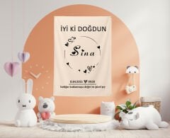 Doğum Günü Duvar Örtüsü 70 x 100