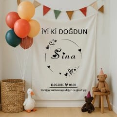 Doğum Günü Duvar Örtüsü 70 x 100