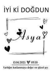 Doğum Günü Duvar Örtüsü 70 x 100