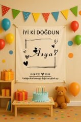 Doğum Günü Duvar Örtüsü 70 x 100