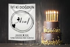 Doğum Günü Duvar Örtüsü 70 x 100