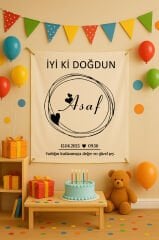 Doğum Günü Duvar Örtüsü 70 x 100