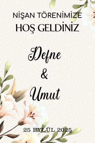 Söz-Nişan Duvar Örtüsü 70x100