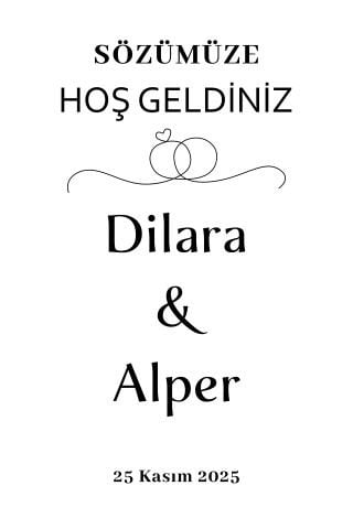 Söz-Nişan Duvar Örtüsü 70x100