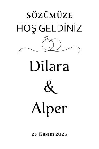Söz-Nişan Duvar Örtüsü