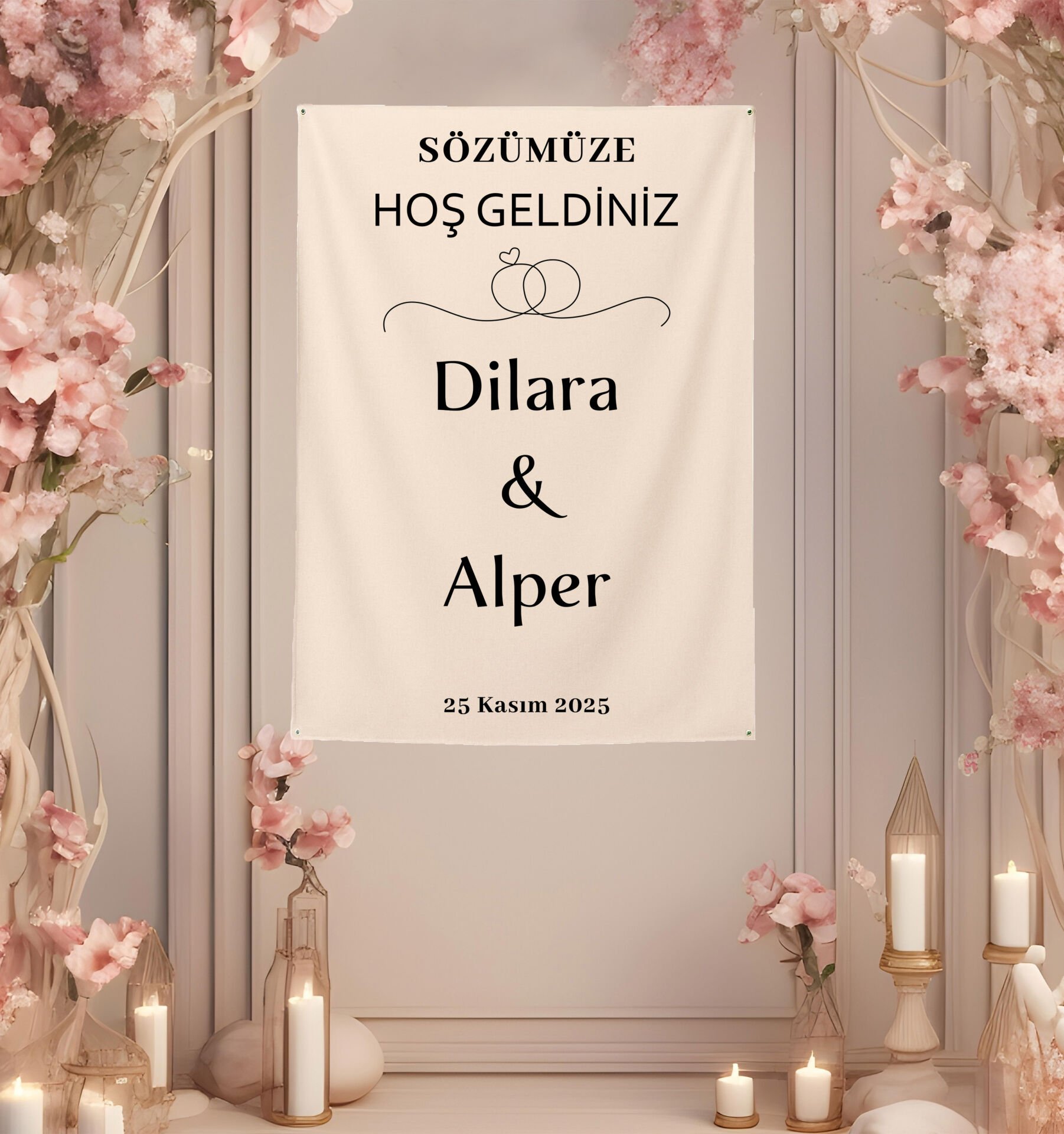 Söz-Nişan Duvar Örtüsü 70x100