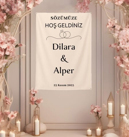 Söz-Nişan Duvar Örtüsü 70x100
