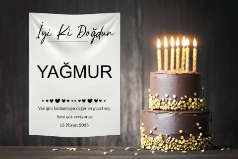 Doğum Günü Duvar Örtüsü