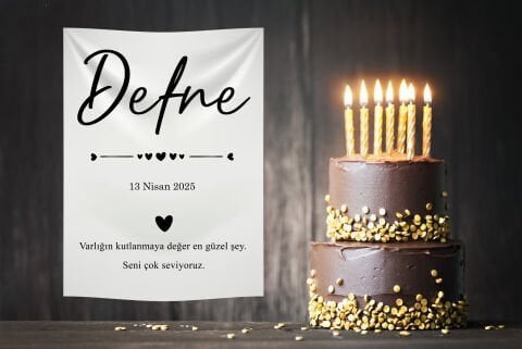 Doğum Günü Duvar Örtüsü