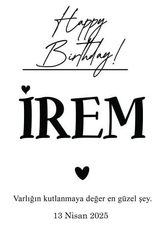 Doğum Günü Duvar Örtüsü