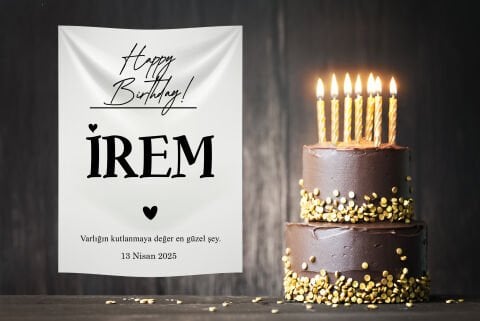 Doğum Günü Duvar Örtüsü