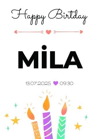 Doğum Günü Duvar Örtüsü