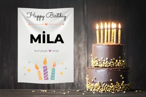 Doğum Günü Duvar Örtüsü