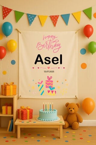 Doğum Günü Duvar Örtüsü
