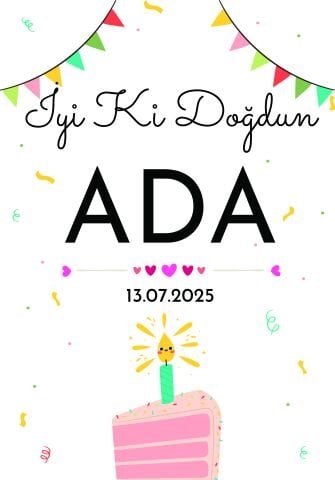 Doğum Günü Duvar Örtüsü 70x100