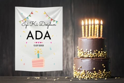 Doğum Günü Duvar Örtüsü 70x100