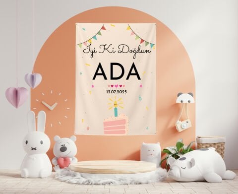 Doğum Günü Duvar Örtüsü 70x100