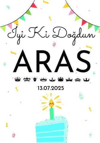 Doğum Günü Duvar Örtüsü 70x100