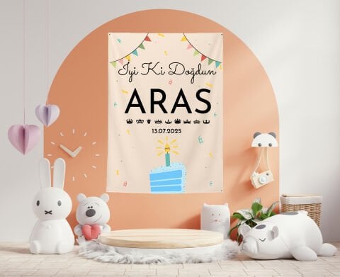 Doğum Günü Duvar Örtüsü 70x100