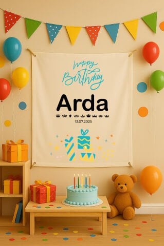Doğum Günü Duvar Örtüsü