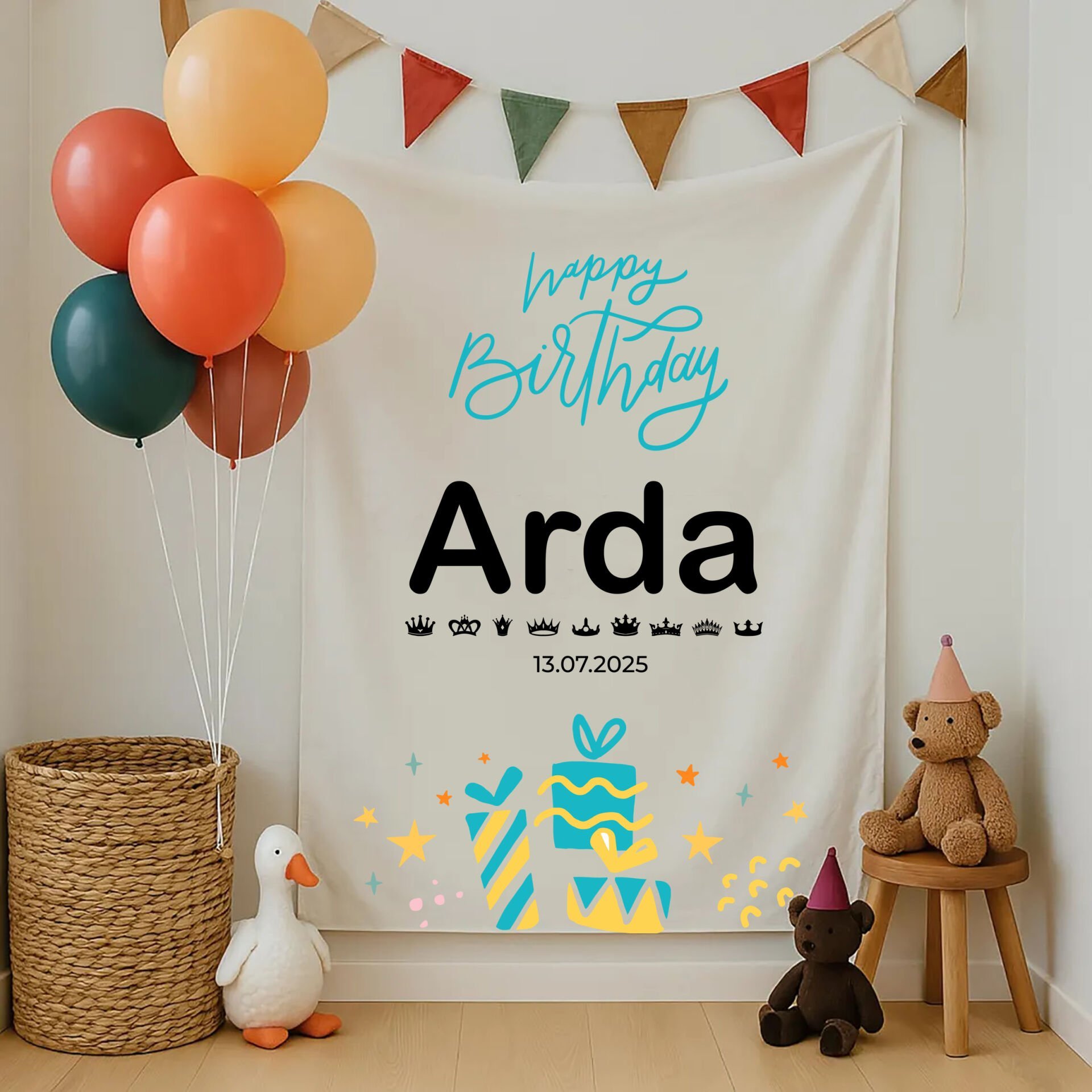 Doğum Günü Duvar Örtüsü