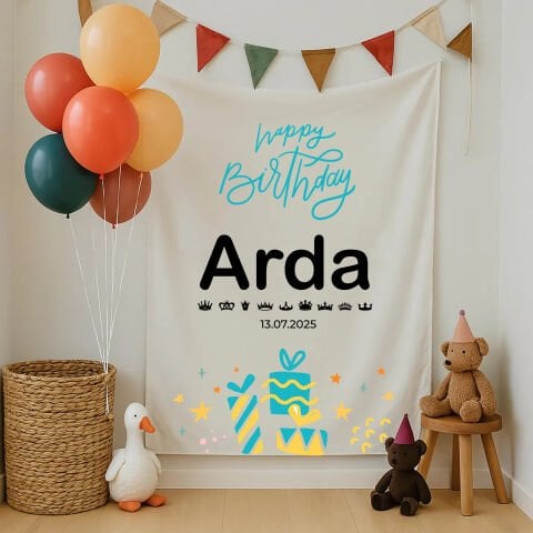 Doğum Günü Duvar Örtüsü 70x100