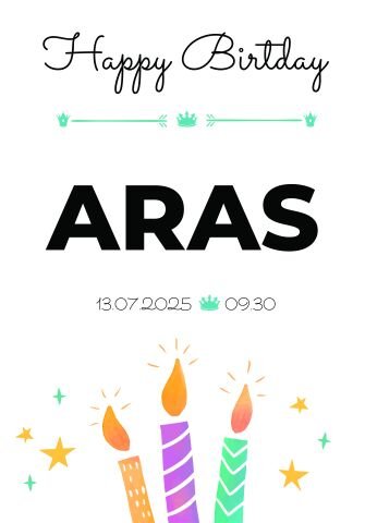 Doğum Günü Duvar Örtüsü