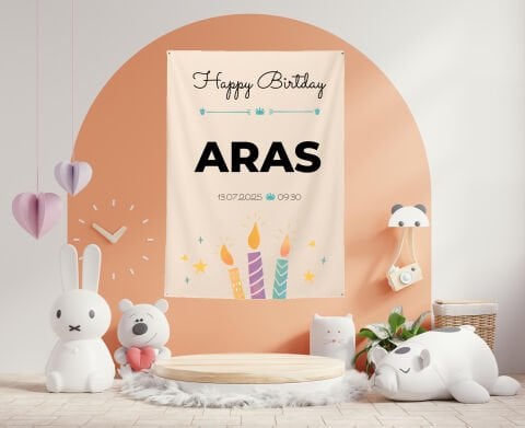 Doğum Günü Duvar Örtüsü 70x100
