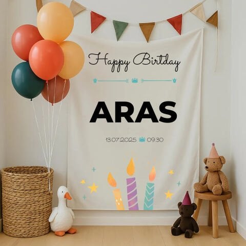 Doğum Günü Duvar Örtüsü 70x100