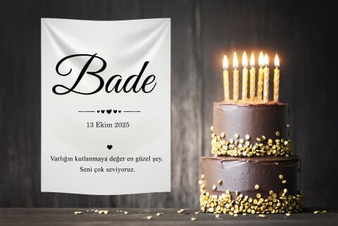 Doğum Günü Duvar Örtüsü