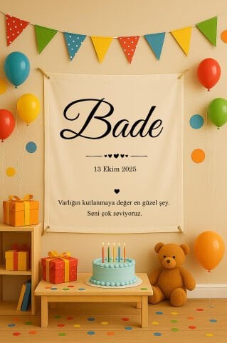 Doğum Günü Duvar Örtüsü