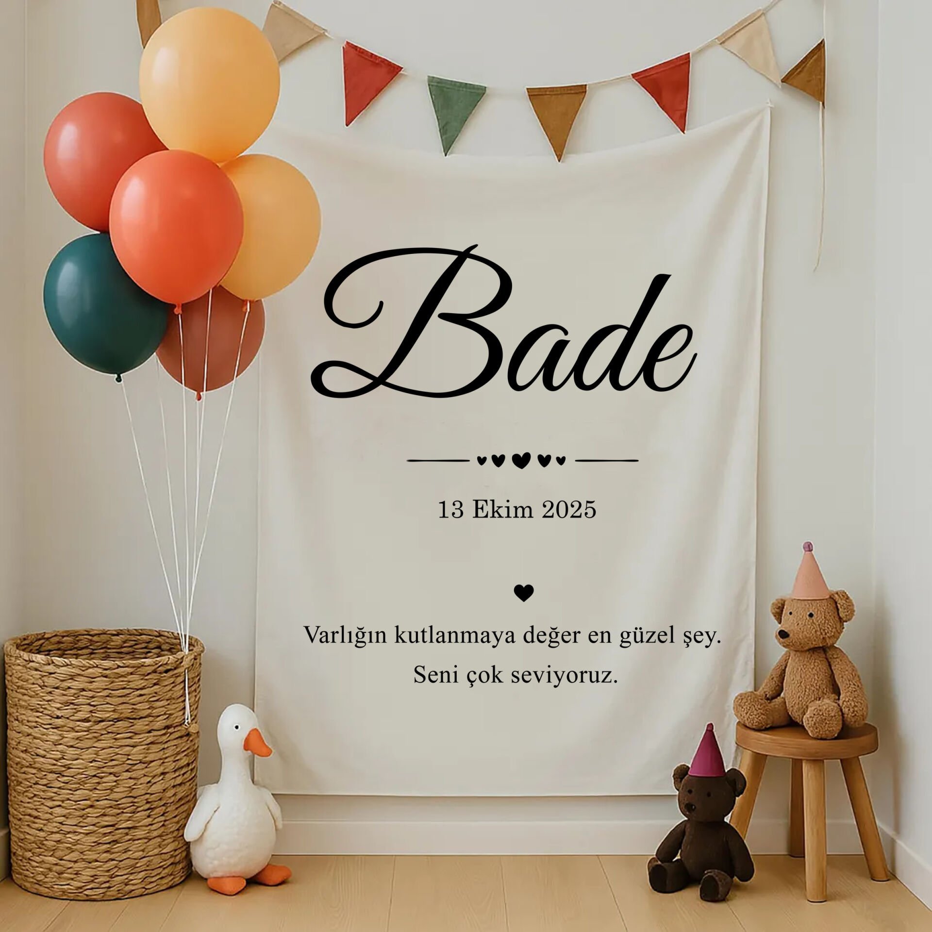 Doğum Günü Duvar Örtüsü