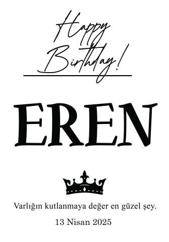 Doğum Günü Duvar Örtüsü