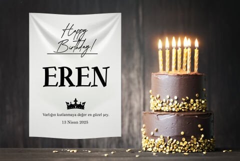 Doğum Günü Duvar Örtüsü 70x100