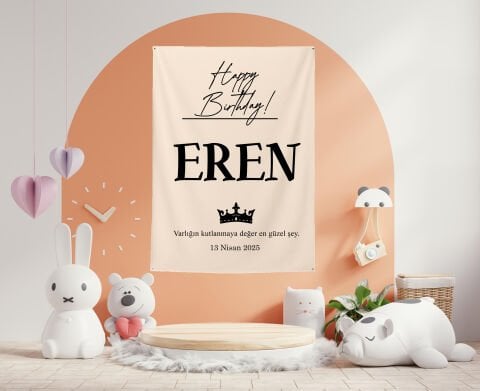 Doğum Günü Duvar Örtüsü 70x100