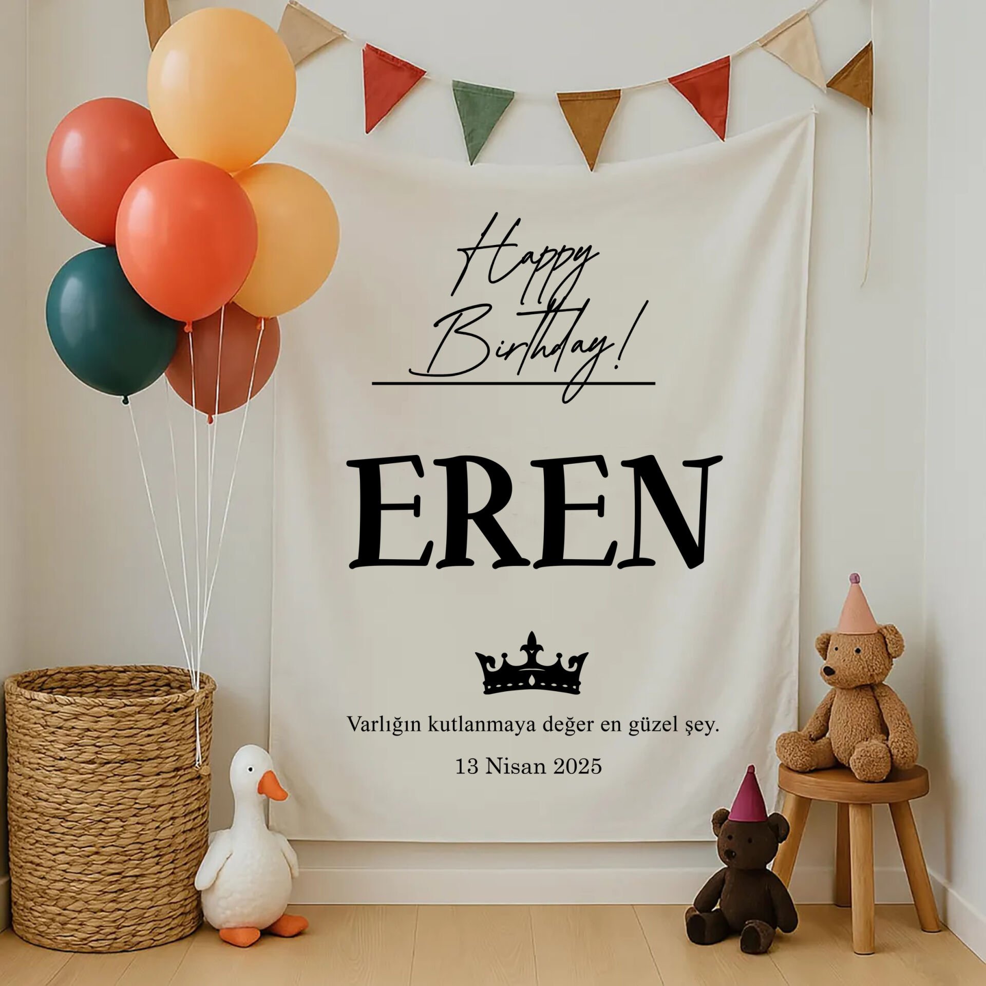 Doğum Günü Duvar Örtüsü 70x100