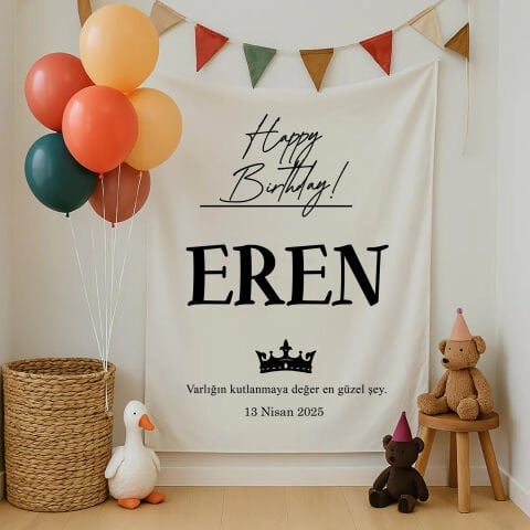 Doğum Günü Duvar Örtüsü 70x100