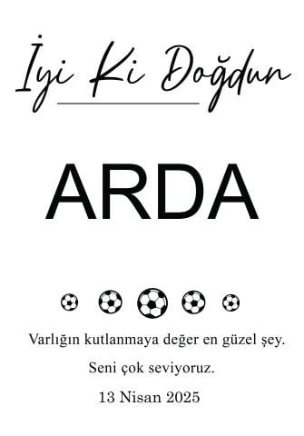 Doğum Günü Duvar Örtüsü 70x100