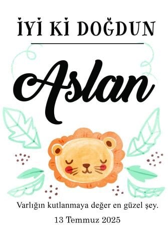 Doğum Günü Duvar Örtüsü