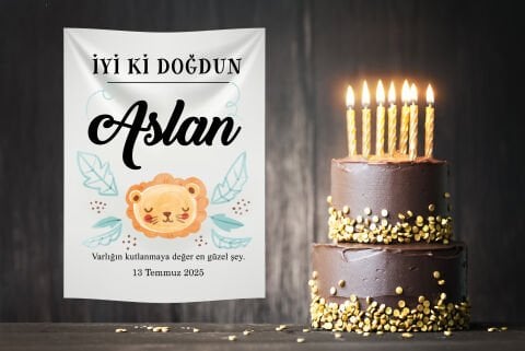 Doğum Günü Duvar Örtüsü 70x100