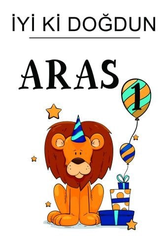 Kişiye Özel Aslan Temalı Doğum Günü Duvar Örtüsü