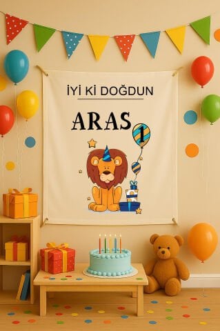 Doğum Günü Duvar Örtüsü 70x100