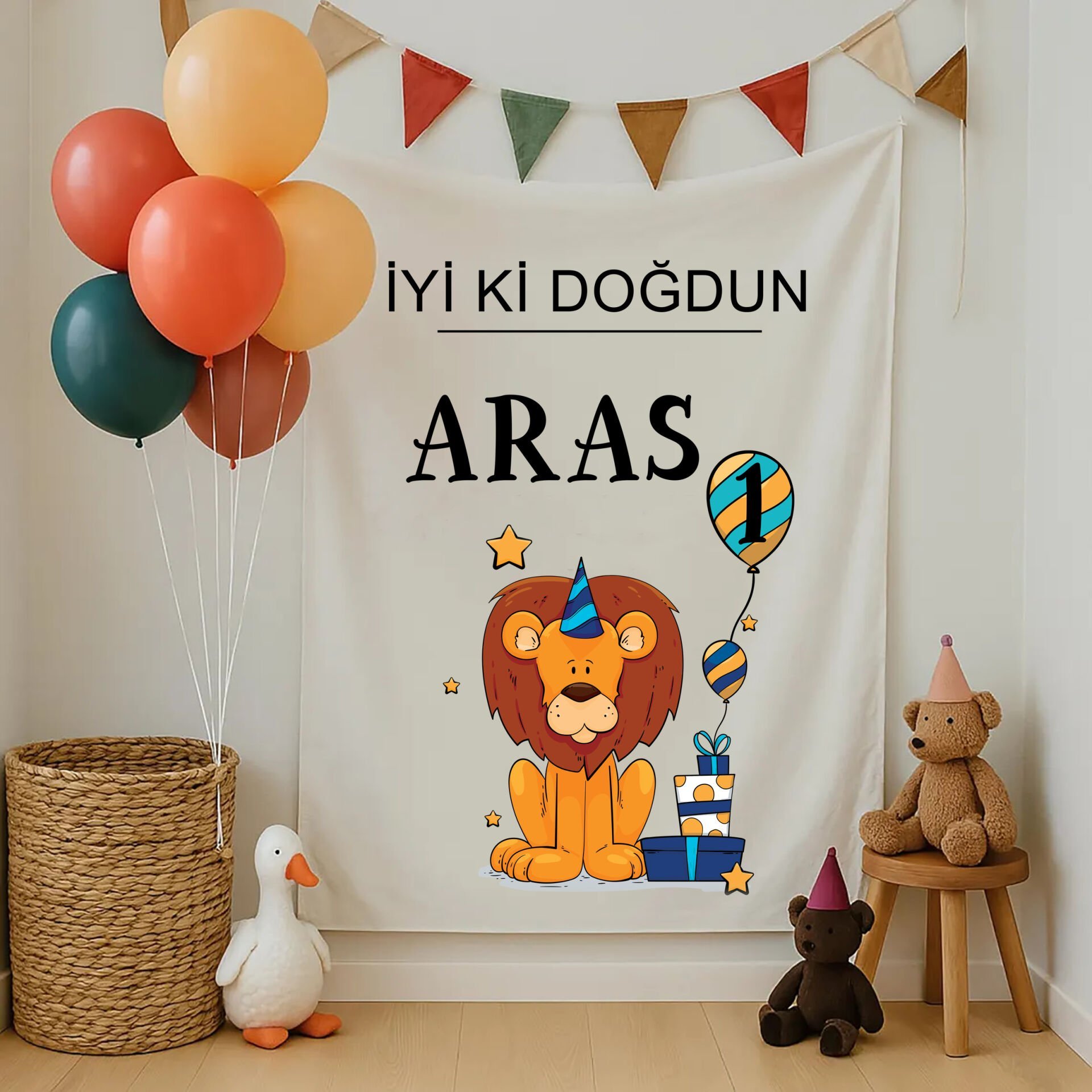 Doğum Günü Duvar Örtüsü 70x100